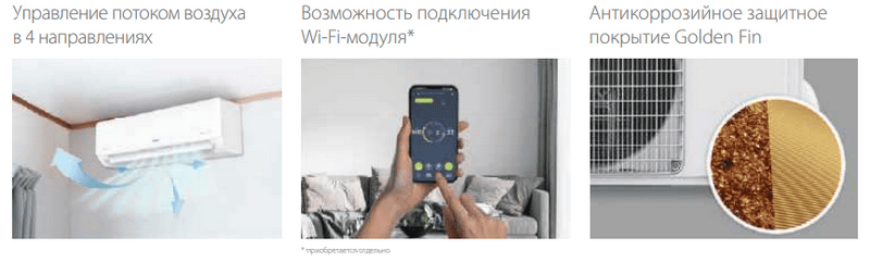 Функции и режимы Ballu Odyssey DС Inverter